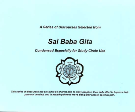 Book Cover, Sai Baba Gita for use by Study Circles