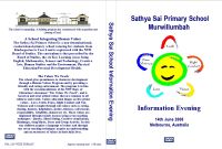 Sathya Sai Primary School Information Evening DVD Cover