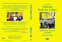 Melbourne Walk for Values DVD Cover