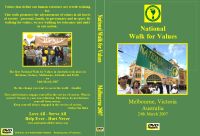 2007 Melbourne Walk for Values DVD Cover