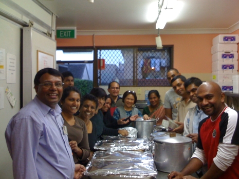 Service activity in Sydney on Easwaramma Day