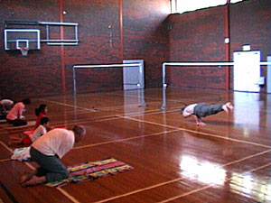 Yoga class with visting Teacher